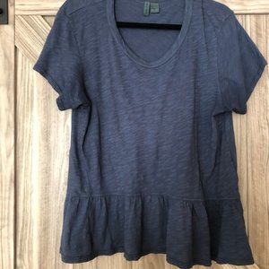 Anthropologie Left of Center brand Peplum Top